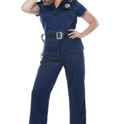 Classic Police Woman Plus Size Costume