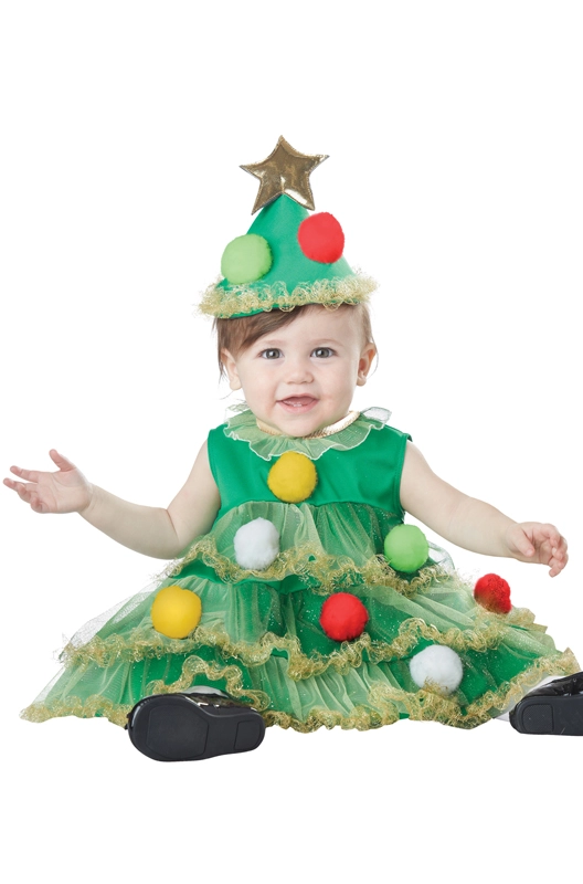 Lil' Christmas Tree Infant Costume 3 Lil' Christmas Tree Infant Costume