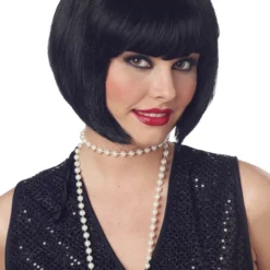 Flapper Costume Wig - Black