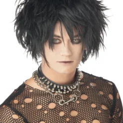 MidNight Fiend Costume Wig - Black