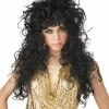 Seduction Costume Wig - Black -Purecostumes Store 70425 full 1