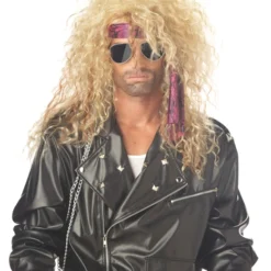 Heavy Metal Rocker Costume Wig - Blonde