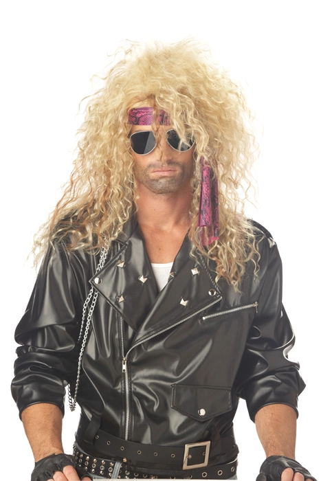 Heavy Metal Rocker Costume Wig - Blonde 3 Heavy Metal Rocker Costume Wig - Blonde