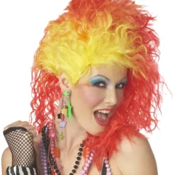 True Colors Costume Wig (Red/Yellow)