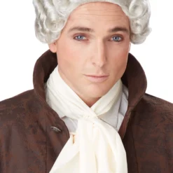 18th Century Peruke Costume Wig (Grey)