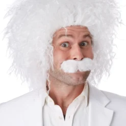 E=MC2 Costume Wig And Moustache