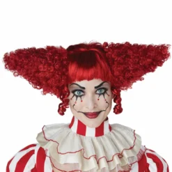 Creepy Clown Adult Wig (Red)