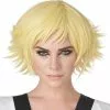 Feathered Cosplay Adult Wig (Yellow) 1 Feathered Cosplay Adult Wig (Yellow) -Purecostumes Store 70956 full 1