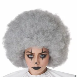 Jumbo Afro Adult Wig (Grey)