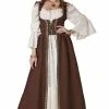 Medieval Overdress Adult Costume (Brown) -Purecostumes Store CC5020 035 full 1