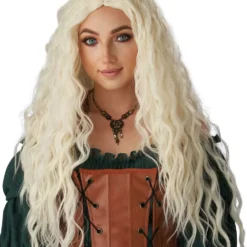 Renaissance Maiden Adult Wig (Icy Blonde)