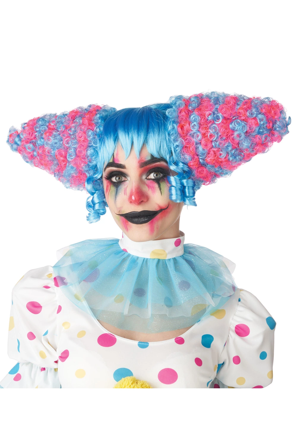 Funhouse Clown Wig (Blue/Pink) 3 Funhouse Clown Wig (Blue/Pink)