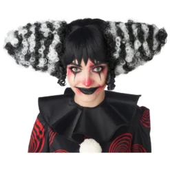 Funhouse Clown Wig (Black/White)