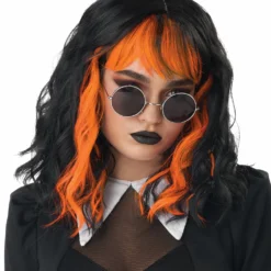 Cute N Crafty Adult Wig (Electric Orange)
