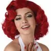Hollywood Glamour Adult Wig (Red) -Purecostumes Store CC7023 100 full 1