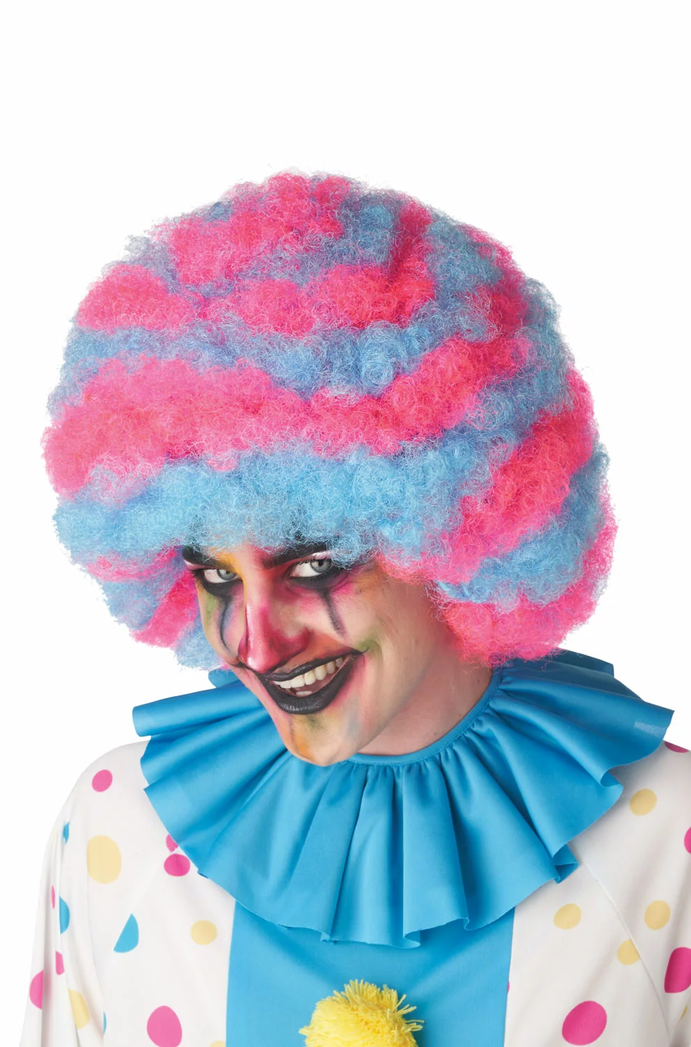 Spiral Clown Wig (Blue/Pink) 3 Spiral Clown Wig (Blue/Pink)