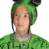 Billie Eilish Double Bun Child Wig (Green) -Purecostumes Store D112619 full 1