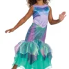 Ariel Mermaid Deluxe Child Costume -Purecostumes Store D117959 full 1