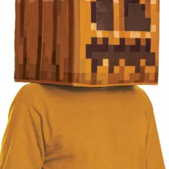 Jack O'Lantern Block Head Mask
