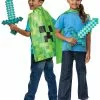 Minecraft Sword And Cape Set -Purecostumes Store D156239 full 1