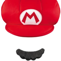 Mario Child Hat And Moustache