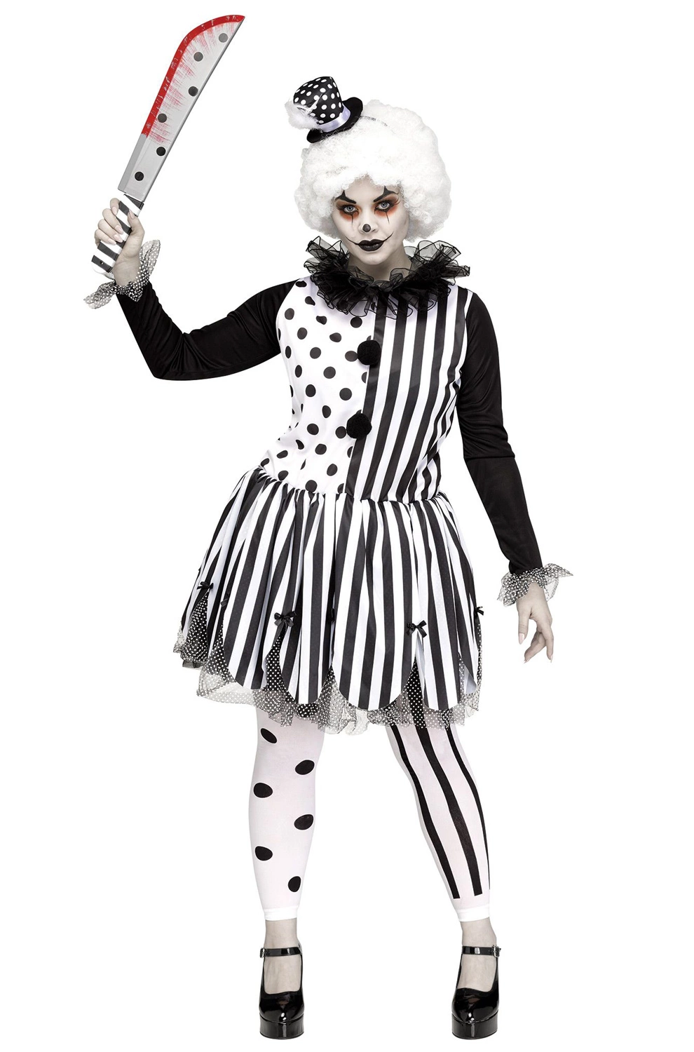 Killer Clown Lady Plus Size Costume 3 Killer Clown Lady Plus Size Costume