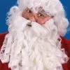 Deluxe Santa Wig And Beard Set 2 Deluxe Santa Wig And Beard Set -Purecostumes Store F7521 full 1
