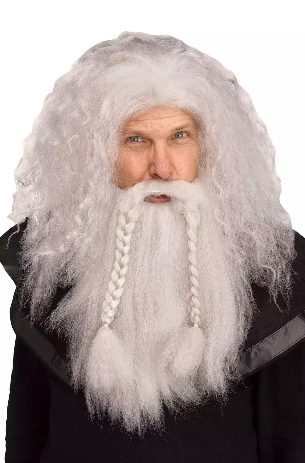 Viking Warrior Wig & Beard (Grey) 3 Viking Warrior Wig & Beard (Grey)