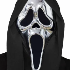 Ghost Face Chrome Adult Mask
