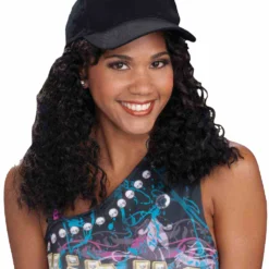 Hip Hop Girlfriend Hat & Wig Set