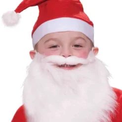 Child Santa Beard And Moustache