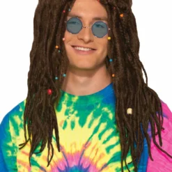 Hippie Dreads Adult Wig (Brown)