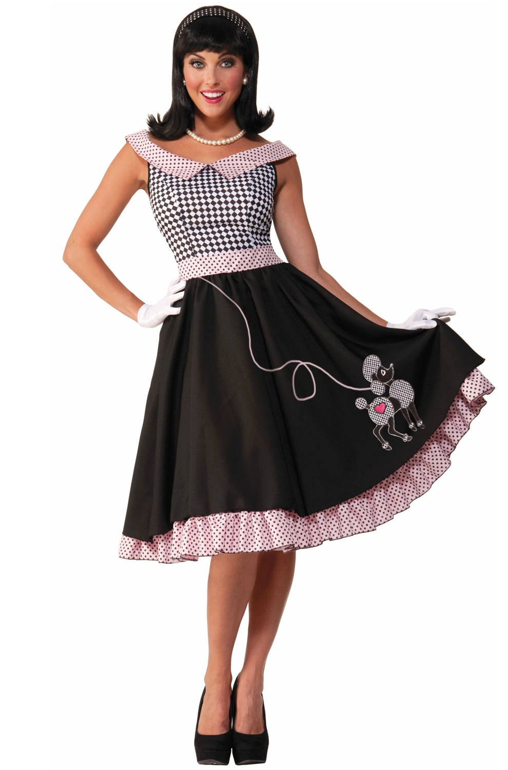 Checkered Cutie Adult Costume (XS/S) 3 Checkered Cutie Adult Costume (XS/S)