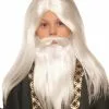 Child Wizard Moustache And Beard 1 Child Wizard Moustache And Beard -Purecostumes Store FM79348 full 1