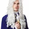 Nobleman Wig (White) -Purecostumes Store FR24889 full 1