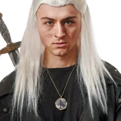 Medieval Knight Grey Wig