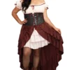 Saloon Gal Plus Size Costume -Purecostumes Store G11134X full 1