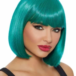 Mid-Length Bob Wig (Teal)