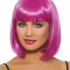 Mid-Length Bob Wig (Magenta) -Purecostumes Store G11313 full 1