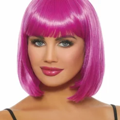 Mid-Length Bob Wig (Magenta)