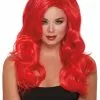 Long Wavy Red Wig 2 Long Wavy Red Wig -Purecostumes Store G12307 full 1