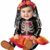 Sugar Skull Sweetie Infant Costume -Purecostumes Store N16105 full 1