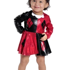 Harley Quinn Dress And Diaper Cover Infant/Toddler Costume