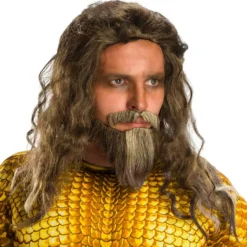 Aquaman Adult Wig & Beard Set