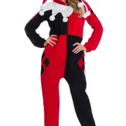 Harley Quinn Onesie Adult Costume