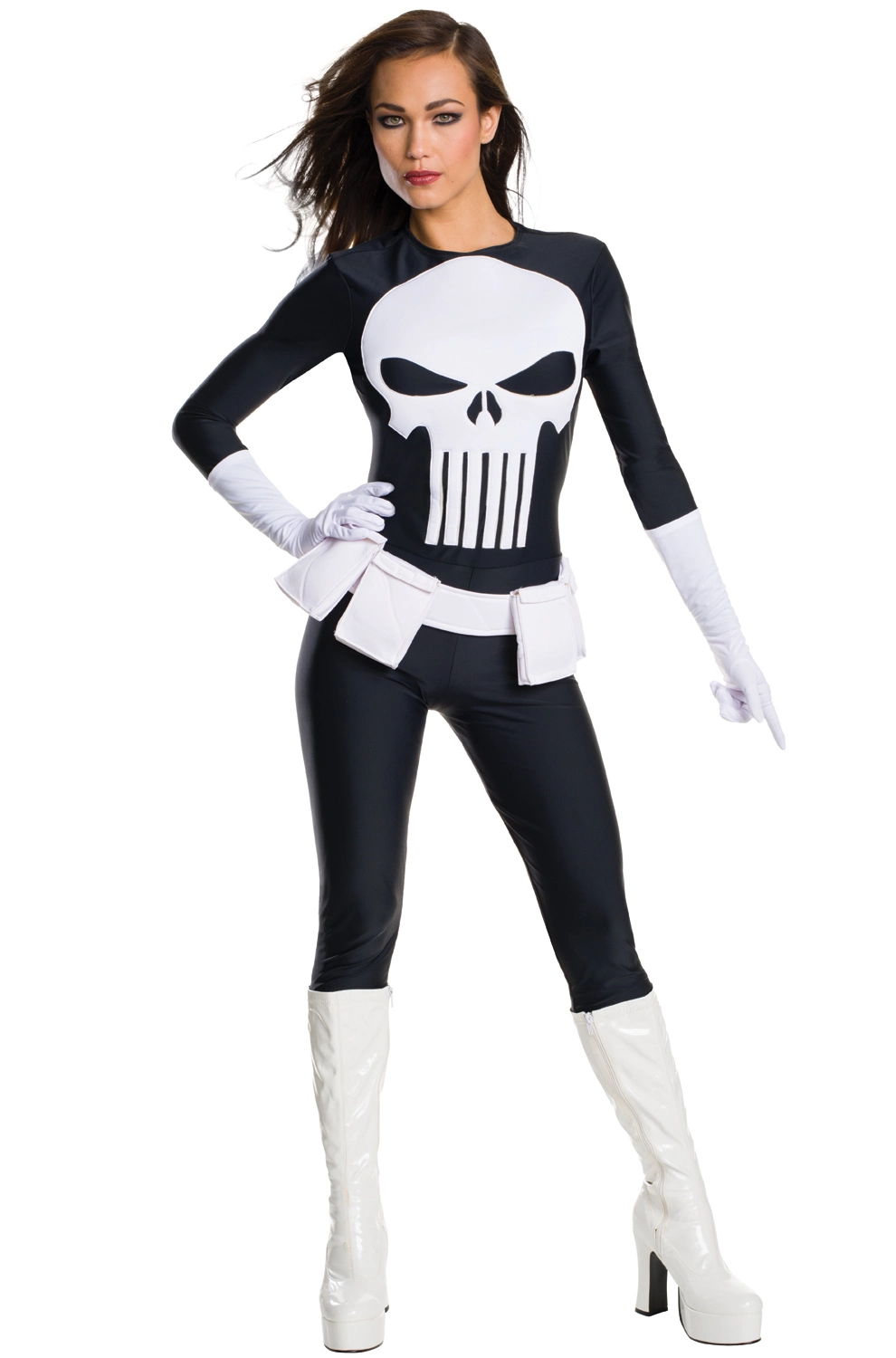 Marvel Punisher Female Adult Costume 3 Marvel Punisher Female Adult Costume