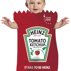 Red Heinz Ketchup Packet Bunting Infant Costume