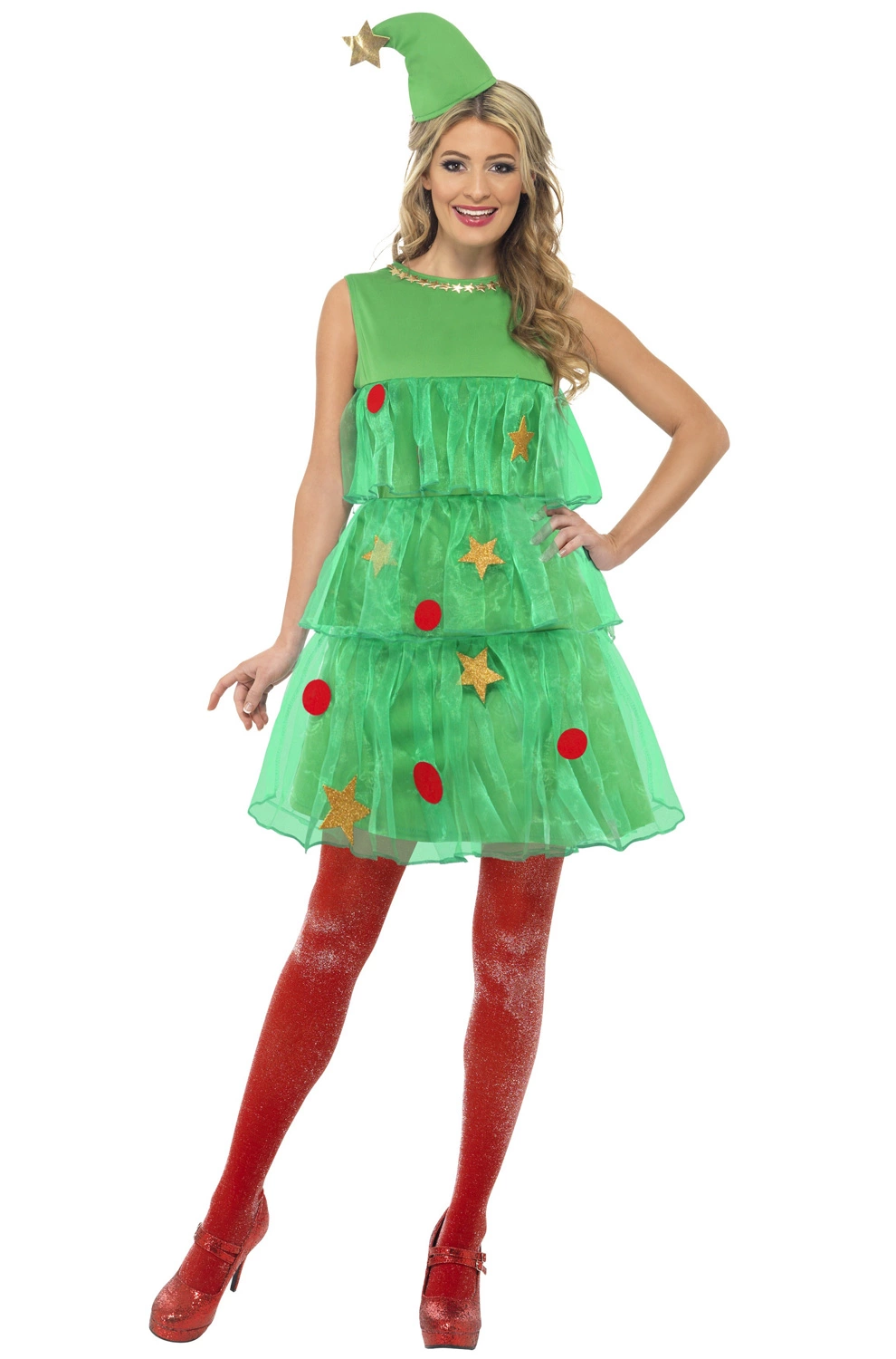 Christmas Tree Dress Adult Costume 3 Christmas Tree Dress Adult Costume