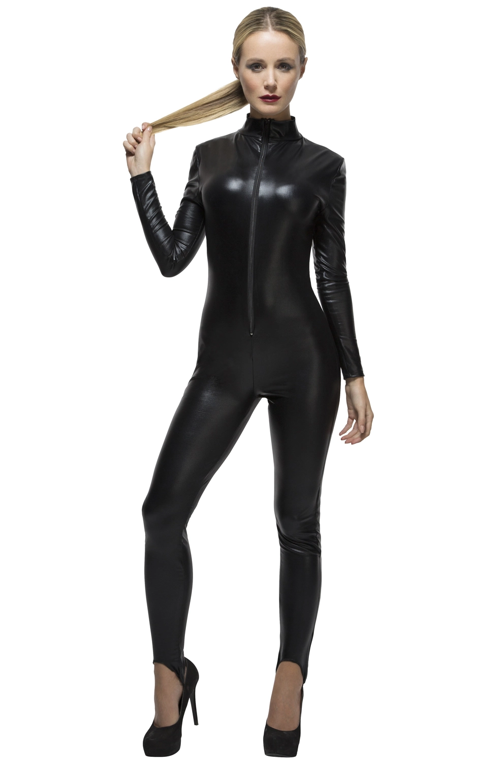 Fever Miss Whiplash Adult Costume (Black) 3 Fever Miss Whiplash Adult Costume (Black)