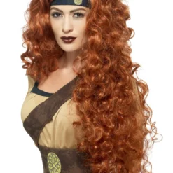 Medieval Warrior Queen Wig (Auburn)